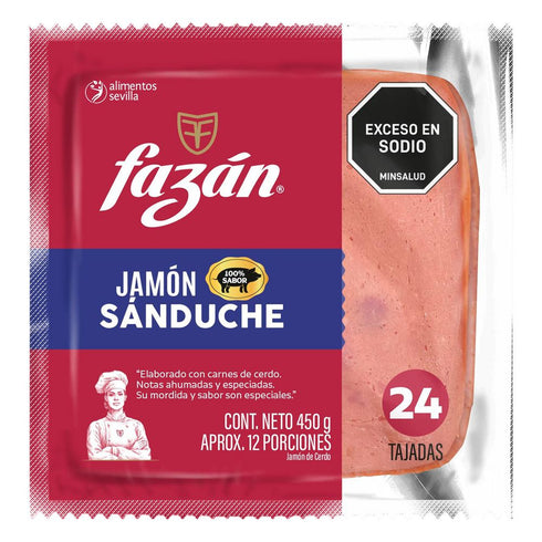 jamon fazan 450g sanduche